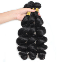 Cameraing Brazilian Human Virgin Hair Loose Wave 3 Bundles 2