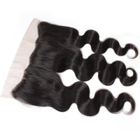 Cameraing Brazilian Human Virgin Hair Body Wave Hair 3 Bundles with Ear to Ear Lace Frontal 5