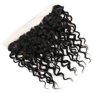 Cameraing High Quality Human Hair Water Wave Pattern 4*13 Frontal 1 Piece 1