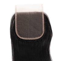 Cameraing Human Remy Hair 4*4 Lace Closure Straight Hair 1 Piece 3