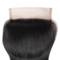 Cameraing Human Remy Hair 4*4 Lace Closure Straight Hair 1 Piece 5