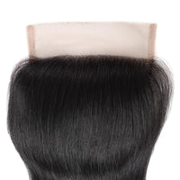 Cameraing Indian Human Virgin Hair Straight Hair 4 Bundles with 4*4 Lace Closure 6