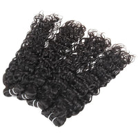 Cameraing Indian Human Virgin Hair Water Wave Hair 4 Bundles with 4*4 Lace Closure 3