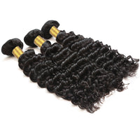 Cameraing Brazilian Human Virgin Hair Deep Wave 3 Bundles 3