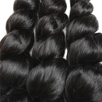 Cameraing Brazilian Human Virgin Hair Loose Wave 3 Bundles 4