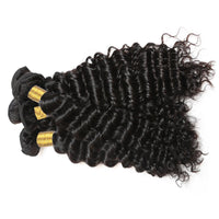 Cameraing Brazilian Human Virgin Hair Deep Wave 4 Bundles 3