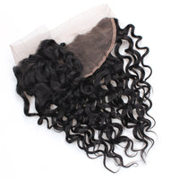 Cameraing High Quality Human Hair Water Wave Pattern 4*13 Frontal 1 Piece 4