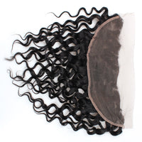 Cameraing High Quality Human Hair Water Wave Pattern 4*13 Frontal 1 Piece 5