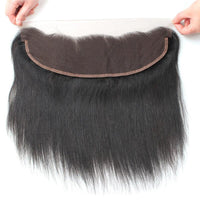 Cameraing Indian Human Virgin Hair Straight Hair 3 Bundles with Ear to Ear Lace Frontal 6