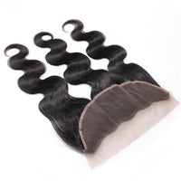 Cameraing 100% Human Hair Body Wave Ear to Ear Lace Frontal 1 Piece 4
