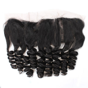 Cameraing Unprocessed Human Remy Hair Loose Wave 13*4 Frontal 1 Piece 1