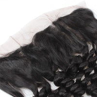 Cameraing Indian Human Virgin Hair Loose Wave Hair 3 Bundles with Ear to Ear Lace Frontal 7