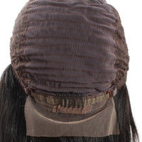 Cameraing Brazilian Human Virgin Hair Pre-Plucked Straight Lace Frontal Wig 6