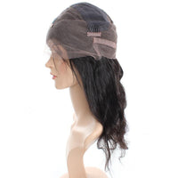 Cameraing Brazilian Human Virgin Hair Pre-Plucked Body Wave Full Lace Wig 5