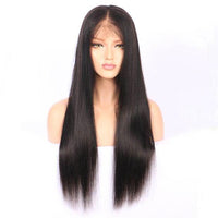Cameraing Brazilian Human Virgin Hair Pre-Plucked Straight Lace Frontal Wig 2
