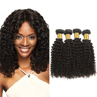 LH Hair Indian Human Virgin Hair Kinky Curly 4 Bundles 1