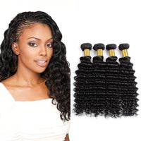 LH Hair Indian Human Virgin Hair Deep Wave 4 Bundles