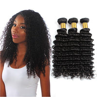 LH Hair Indian Human Virgin Hair Deep Wave 3 Bundles