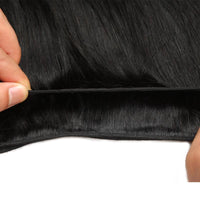 Cameraing Brazilian Human Virgin Hair Straight weft with closure 3 Bundles with 4*4 lace closure 5
