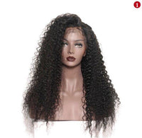 Cameraing Brazilian Human Virgin Hair Pre-Plucked Kinky Curly Lace Frontal Wig 2