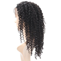 Cameraing Brazilian Human Virgin Hair Pre-Plucked Kinky Curly Full Lace Wig 3
