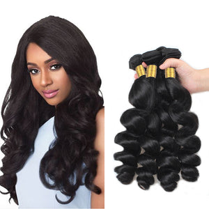 LH Hair Brazilian Human Virgin Hair Loose Wave 4 Bundles 1
