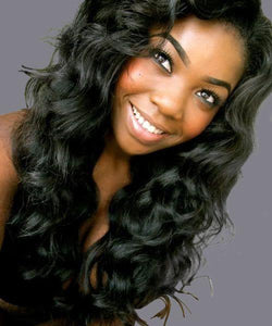Cameraing Brazilian Human Virgin Hair Pre-Plucked Loose Wave Full Lace Wig 1