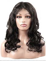 Cameraing Brazilian Human Virgin Hair Pre-Plucked Loose Wave Lace Frontal Wig 2
