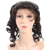 Cameraing Brazilian Human Virgin Hair Pre-Plucked Loose Wave Full Lace Wig 2