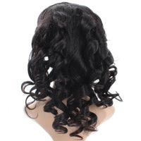 Cameraing Brazilian Human Virgin Hair Pre-Plucked Loose Wave Full Lace Wig 4