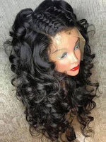 LH Hair Brazilian Human Virgin Hair Pre-Plucked Loose Wave Lace Frontal Wig