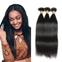 LH Hair Brazilian Human Virgin Hair Straight 3 Bundles