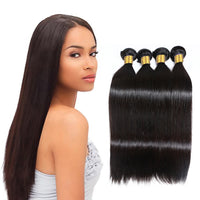 LH Hair Indian Human Virgin Hair Straight 4 Bundles