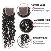 Cameraing Water Wave Style Hair Closure Most Popular 1 Piece 6