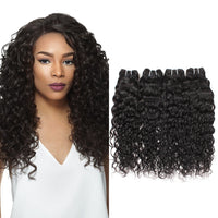 LH Hair Indian Human Virgin Hair Water Wave 4 Bundles