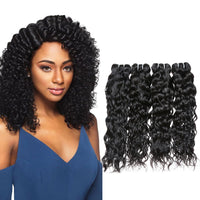 LH Hair Brazilian Human Virgin Hair Water Wave 4 Bundles